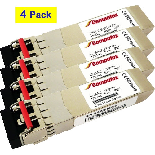 4PK - Brocade 10G-SFPP-ER Compatible Transceiver