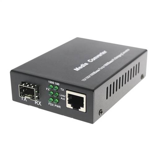 FMC-GESA-1SFP-1T (Fiber Media Converter) - Compufox