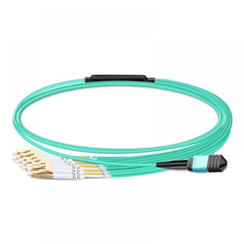 MPO to 12 LC (6 Duplex LC) Breakout Cable, Multimode OM3