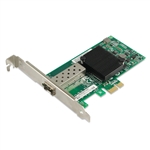 PCIe Gigabit Ethernet Fiber Network Interface Card, PCI Express x1 Intel 82575EB Chipset 1000Base-X Fiber NIC, Single GE SFP Port