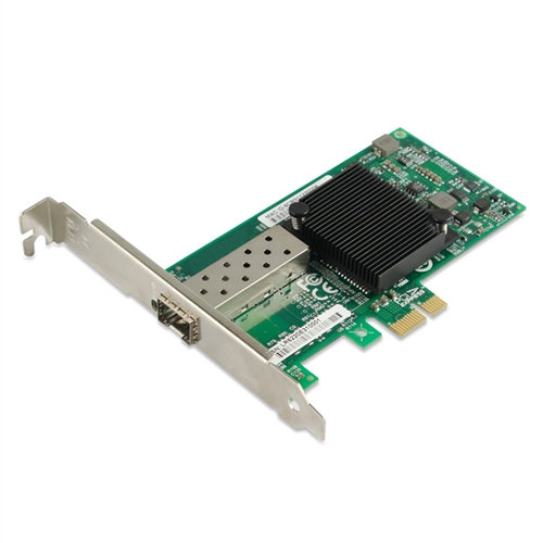 PCIe Gigabit Ethernet Fiber Network Interface Card, PCI Express x1 Intel 82575EB Chipset 1000Base-X Fiber NIC, Single GE SFP Port