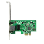 PCIe Gigabit Ethernet Single RJ45 Port Network Interface Card, PCI Express x1 Realtek RTL8168 Chipset Desktop Network Adapter