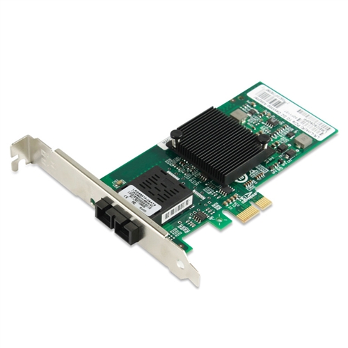 PCIe Gigabit Ethernet Fiber Network Interface Card, PCI Express x1 Intel 82576 Chipset 1000Base-LX SM Fiber NIC, Single SC Port