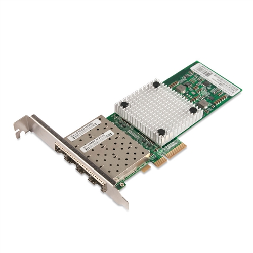 PCIe x4 Gigabit Ethernet Fiber NIC, Intel 82580 Chipset 1000Base-X Server Network Adapter, Quad GE SFP Port