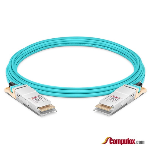 QDD-400G-AOC-100M | Juniper Networks Compatible 400G QSFP-DD AOC Cable