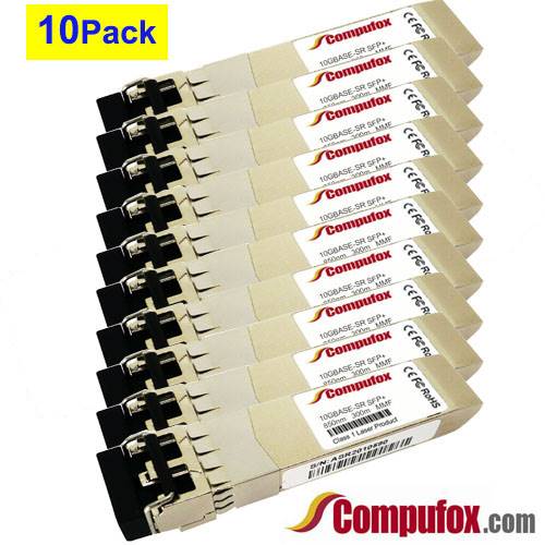 10 Pack - SFP-10G-SR Compatible Transceiver for Cisco Catalyst 9200-L  Series (C9200L-24P-4X)